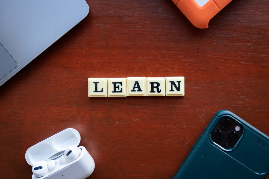 the word learn spelled with scrabble letters on a wooden table - Educational content about lerntipps